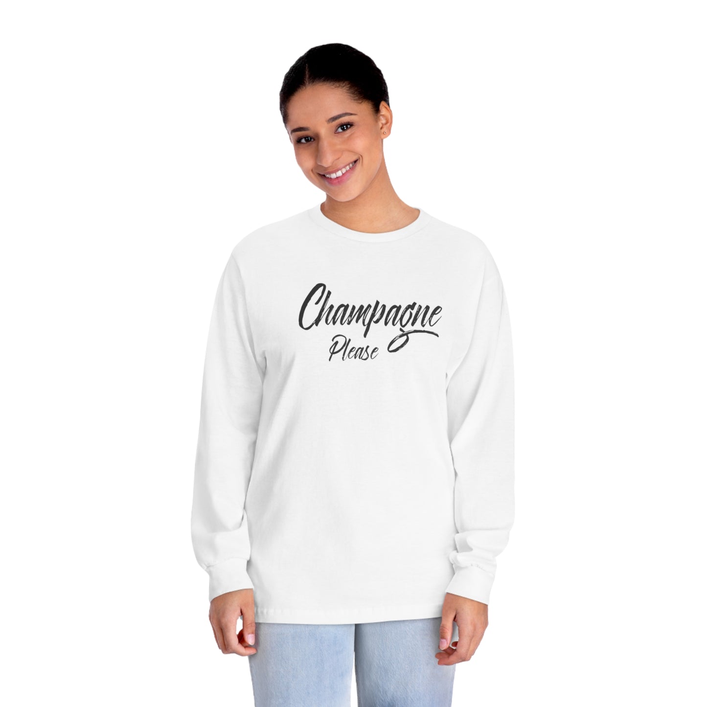 "Champagne, Please" - Unisex Classic Long Sleeve T-Shirt