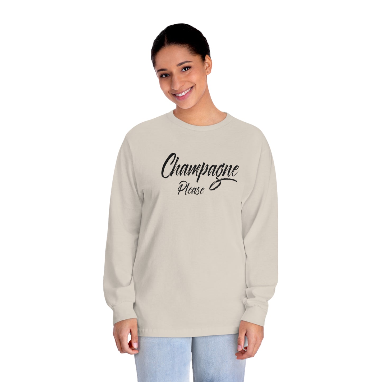 "Champagne, Please" - Unisex Classic Long Sleeve T-Shirt