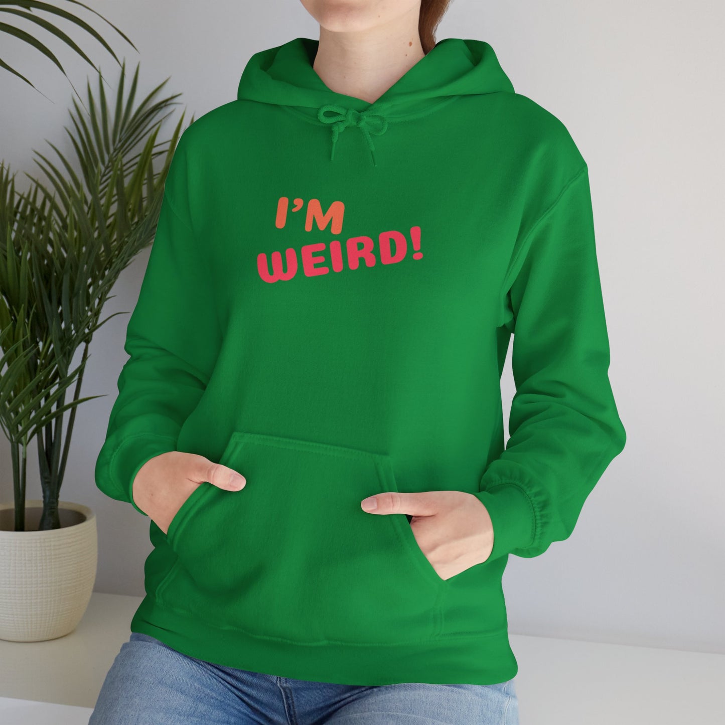 "I'm Weird!" Unisex Heavy Blend™ Hooded Sweatshirt