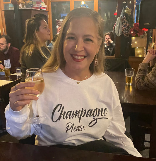 "Champagne, Please" - Unisex Classic Long Sleeve T-Shirt